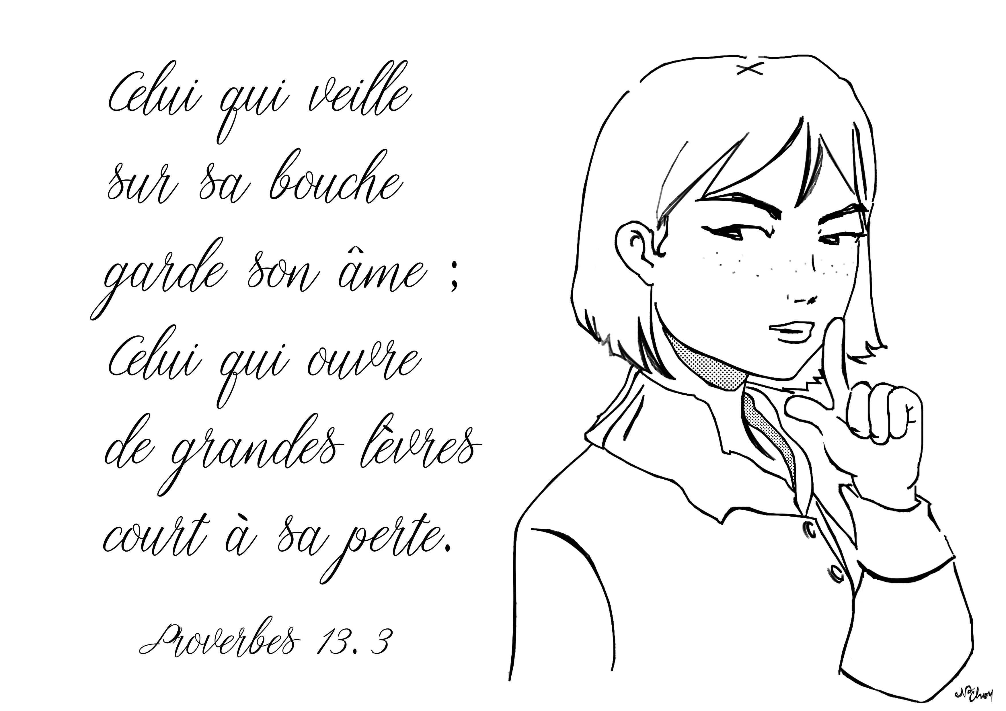 Coloriages et versets bibliques • NaChou